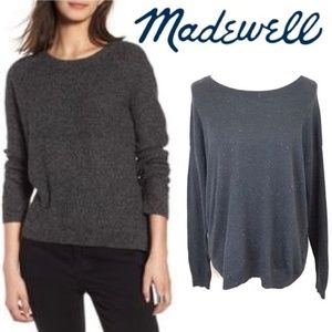 Madewell Women's Gray Studio Sweater in Colorfleck